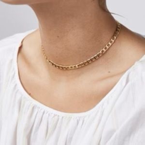 Jenny Bird Walter Gold Curb Chain Choker